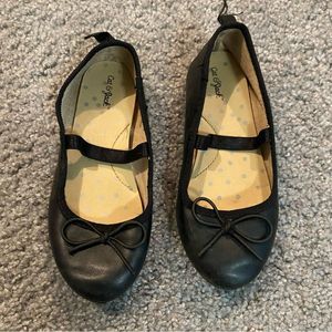 Cat & Jack Girls Black Flats Size 10